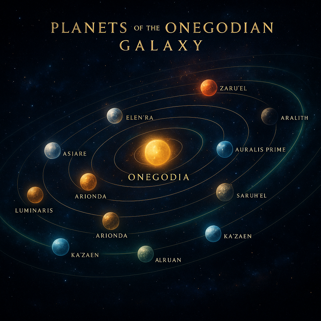 🌌 PLANETS OF THE ONEGODIAN GALAXY™